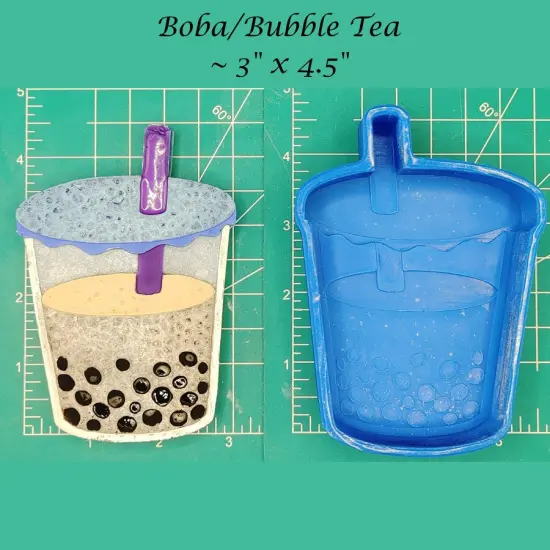 Boba Tea or Bubble Tea Silicone Freshie Mold {1}