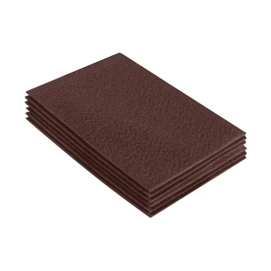 FabricLA Acrylic Felt Sheets for Crafts - Precut 9" X 12" Inches (20 cm X 30 cm) Felt Squares - Use Felt Fabric Craft Sheets for DIY, Costume, and Decoration | Light Brown - 6 Pieces {1}