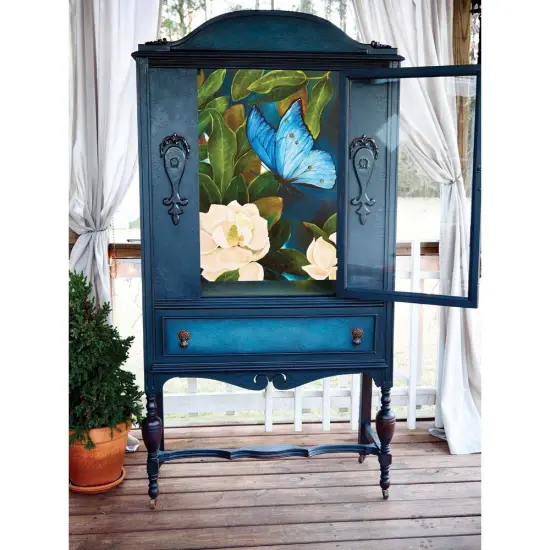 Redesign With Prima A1 Decoupage Rice Paper (Mulberry Tissue Paper) ? Sapphire Angel 23.4"X33.1" 655350655846 {5}