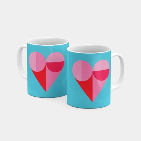Geo Heart 11 Oz Mug {3}
