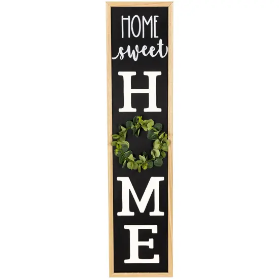 Northlight 40 Inch "Home Sweet Home" Wooden Framed Outdoor Porch Board Sign Decoration Black {3}