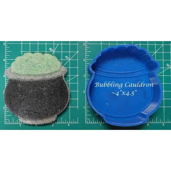 Pot of Gold or Bubbling Cauldron Silicone Freshie Mold {2}