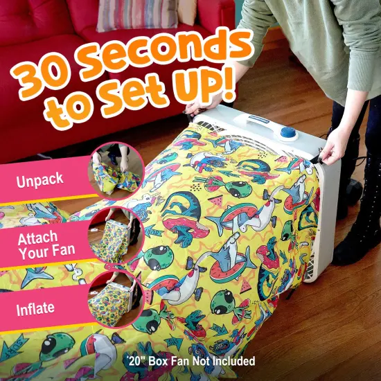 USA Toyz Air Dome Dinosaur Shark Pop Up Tent for Kids {3}