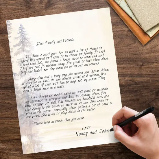 Great Papers!Morning Mist 2-Sided 8.5" x 11" Letterhead and #10 Envelope Scenic Stationery Set, 50 Stationery Sheets with 2-sided printing, and 25 Matching #10 Envelopes, Printer compatible {5}