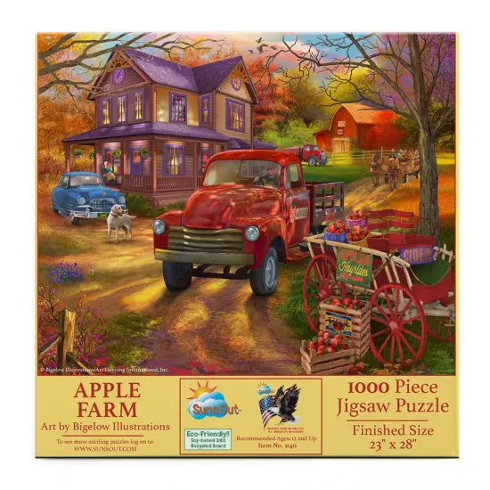 Sunsout Apple Farm 1000 pc Jigsaw Puzzle 31411 {4}