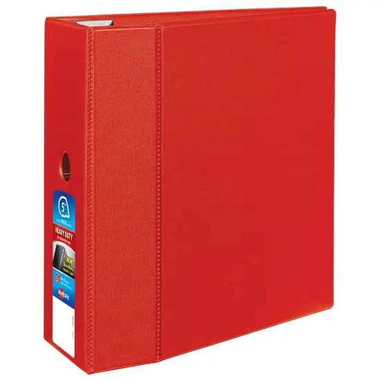 Avery Heavy-Duty 3 Ring Binder, 5" One Touch EZD Rings, 2.3/4.8" Spine, 1 Red Binder (79586) {1}
