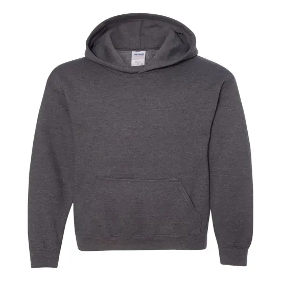 Gildan&reg; Heavy Blend Youth Hooded Sweatshirt Dark heather {1}