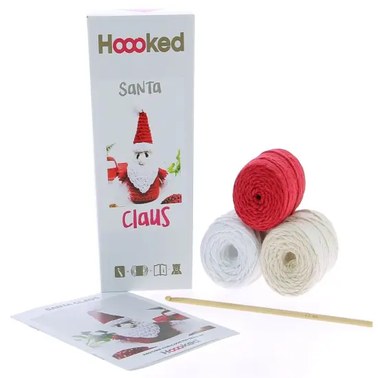 Hoooked Amigurumi DIY Kit W/Eco Barbante Yarn-Santa Claus {3}