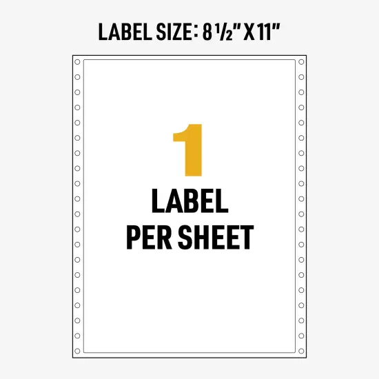 Avery UltraDuty GHS Chemical Labels for Epson ColorWorks C831, Permanent Adhesive, Waterproof, 8-1/2" x 11", 500 Labels (60511) {5}