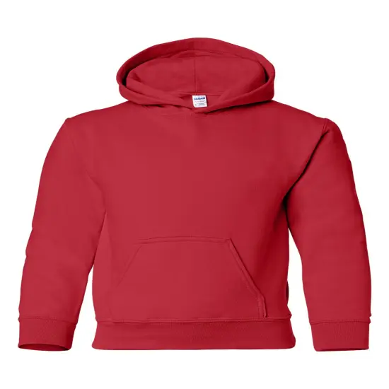 Gildan&reg; Heavy Blend Youth Hooded Sweatshirt Red {1}