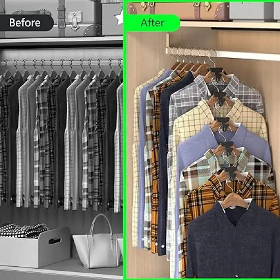 Torakt 20PC Space Saver T-Shape Clothes Hanger Extenders {2}