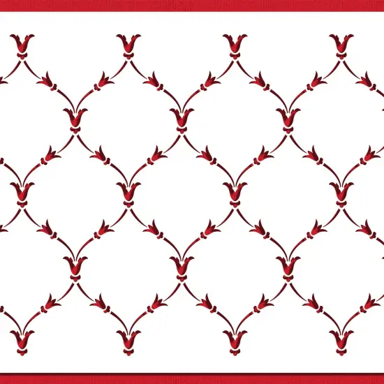 Victoria Scroll Cake Stencil Side | C1087 by Designer Stencils | Cake Decorating Tools | Baking Stencils for Royal Icing, Airbrush, Dusting Powder | Reusable Plastic Food Grade Stencil | Easy to Use {3}