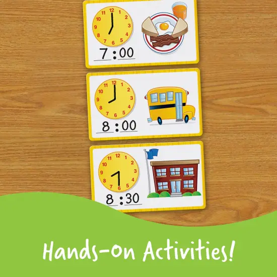 41 Pieces, Ages 5+,Clock for Teaching Time, Telling Time, Homeschool Supplies, Montessori Clock {4}
