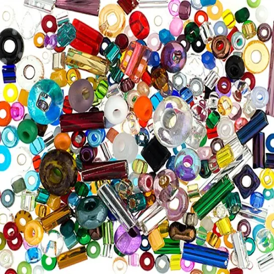 John Bead Assorted Czech Glass Seed Beads, 500g Multicolor {2}