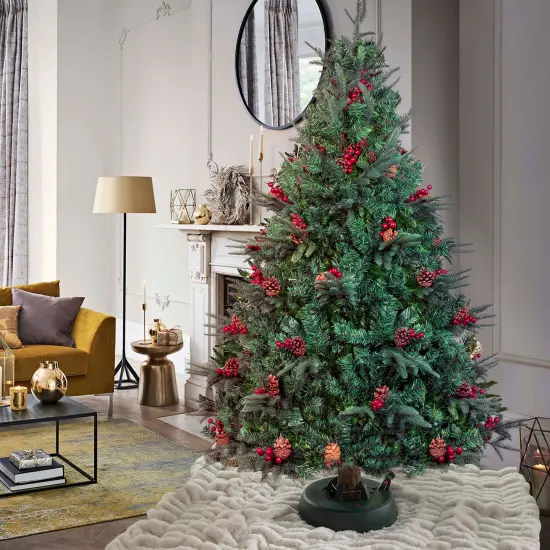 Automatic Plastic Green Foot Pedal Christmas Tree Stand {3}