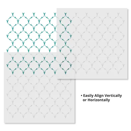 Victoria Scroll All Over Embossing 12 x 12 Stencil | FS126 by Designer Stencils | Pattern Stencils | {3}