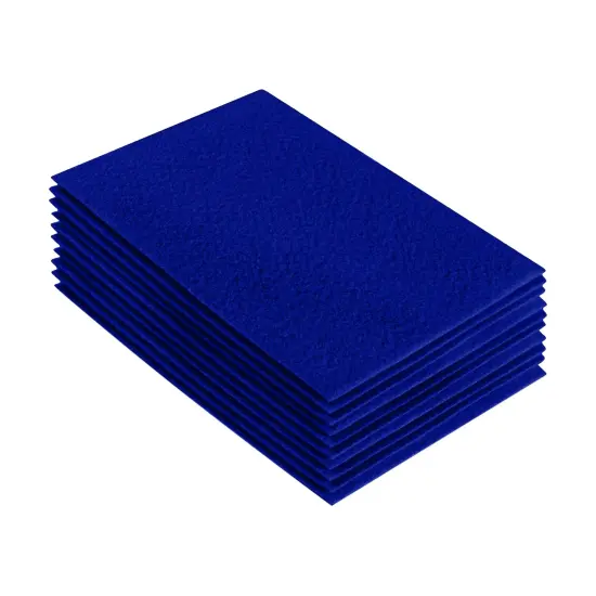 FabricLA Acrylic Felt Sheets for Crafts - Precut 9" X 12" Inches (20 cm X 30 cm) Felt Squares - Use Felt Fabric Craft Sheets for DIY, Costume, and Decoration | Royal Blue - 10 Pieces {1}