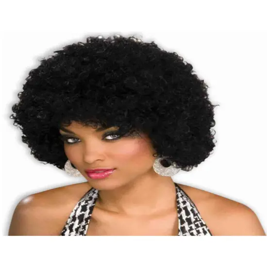 New Mens Womens Child Costume Black Afro Clown Wigs {1}