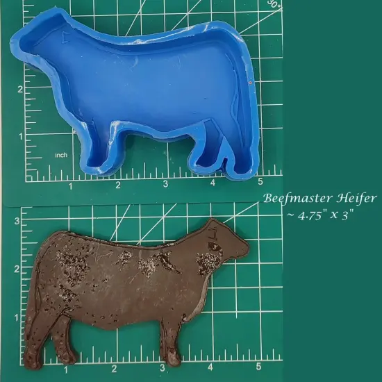 Beefmaster Heifer Silicone Freshie Mold {1}