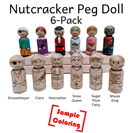 Nutcracker Peg Doll Set by Pegsies&trade; {2}