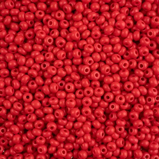John Bead 6/0 Terra Intensive Matte Czech Glass Seed Beads, 500g Red {1}