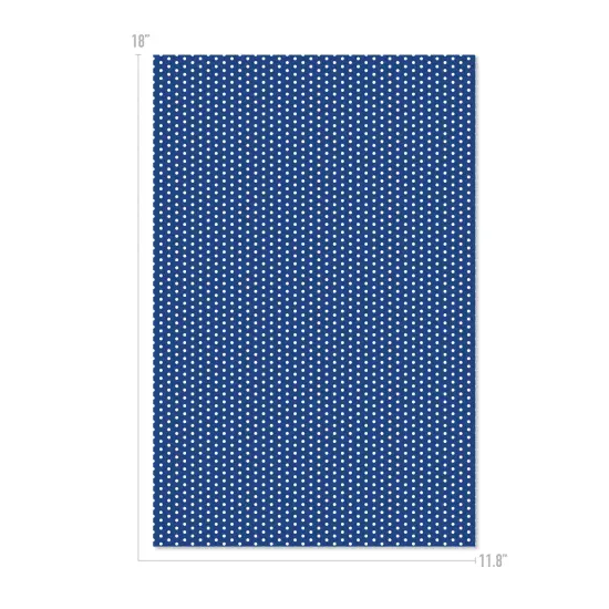 Happy Crafters&reg; Polka Dot 11.8" x 18" Sheet Cobalt and White {1}