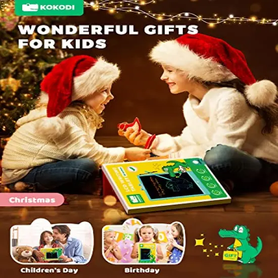 LCD Writing Tablet, 10 Inch Colorful Toddler Doodle Board Drawing Tablet, Erasable Reusable Electronic Drawing Pads, Educational and Learning Toy for 3-6 Years Old Boy and Girls {3}