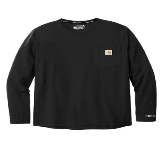 Carhartt Force&reg; Long Sleeve Pocket T-Shirt Black {1}