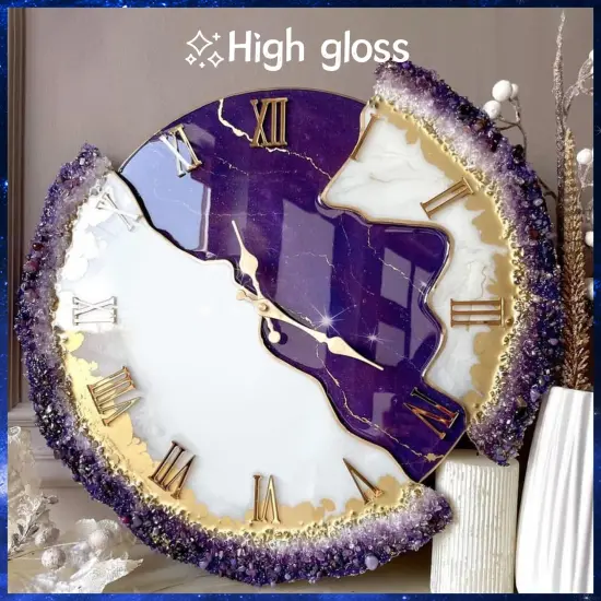 Bsrezn Clear UV Resin Hard 100g, UV Cure Epoxy Resin Clear Premixed Resina UV Transparent Solar Activated Glue for Jewelry Making Fast Curing with Wooden Stick {4}