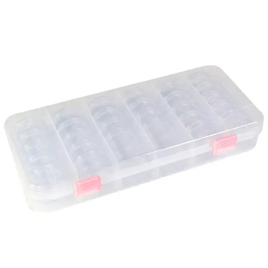 Large Plastic Bead Storage Organizer Box, 28 Jars - Containers for Beads & Supplies - Organizers for Craft, Art, Painting - Plastic Container Case for Organization {4}