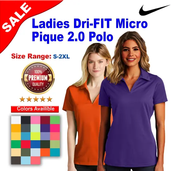 Nike&reg; Women&rsquo;s Dri-FIT Short Sleeve Micro Pique 2.0 Polo Anthracite {2}