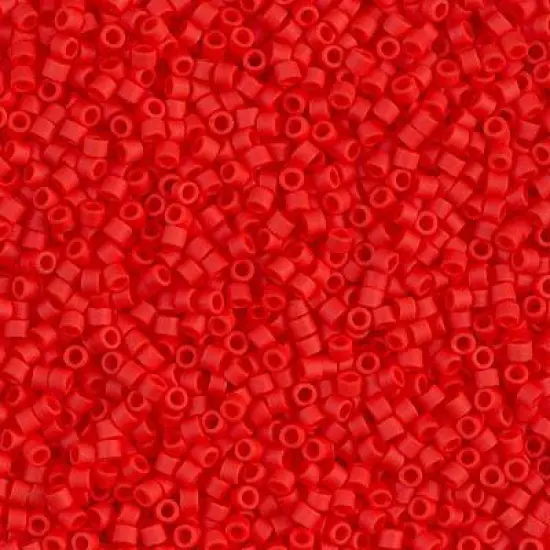 Miyuki Delica Bead 11/0, DB0757, Matte Op Vermillion Red, 50 grams {1}