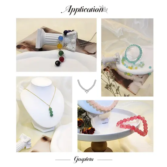 Gaspletu 1400PCS Glass Beads for Jewelry Making, 28 Colors 8mm Crystal Beads Bracelets Making Kit, 2 Box Round Beads Suitable for Beginners {6}