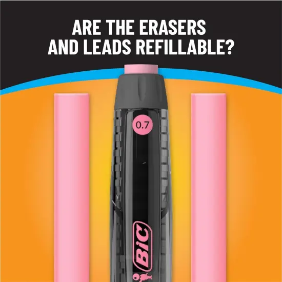 Break-Resistant Mechanical Pencils with Erasers, No. 2 Medium Point (0.7Mm), 4-Count Pack for School or Office Supplies {7}