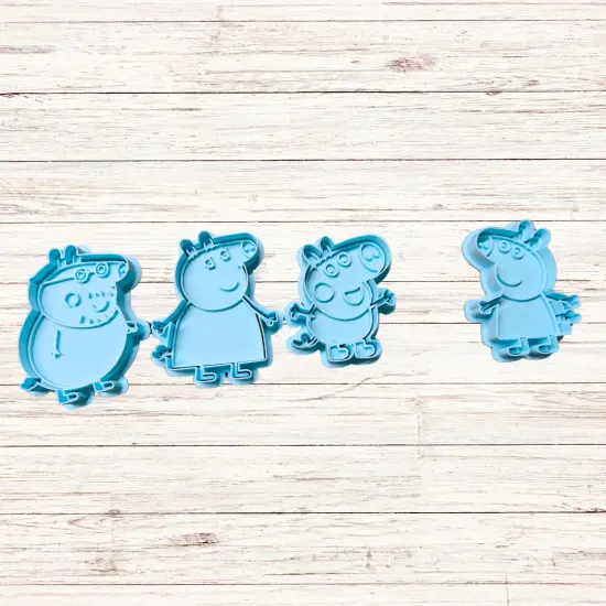 Peppa Pig N Family Cookie Cutters, cookie cutters, Fondant cutters, {3}