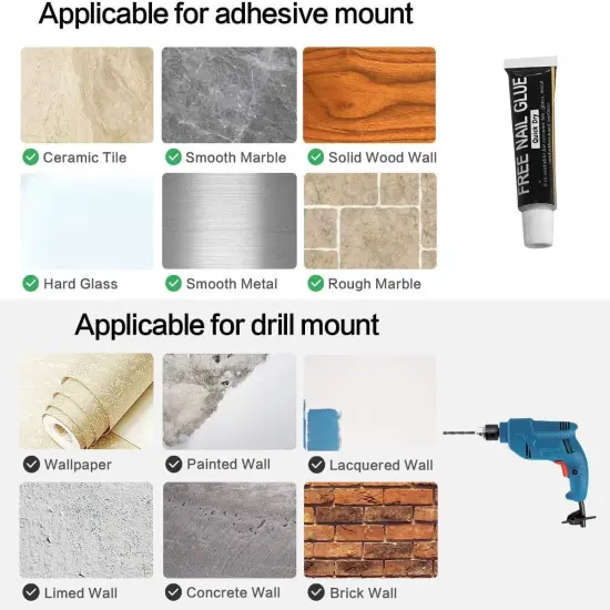 Shower Corner Shelf Caddy 2 Pack shower Organizer Corner No Drill Shower Storage Rust Proof Bathroom Corner Wall Shelf shampoo holder Silver Black {6}