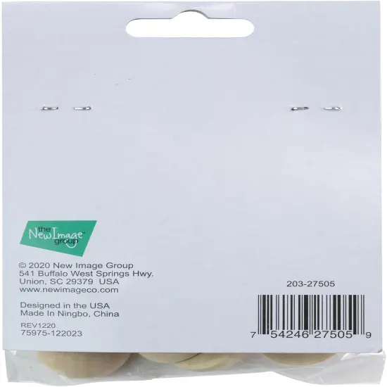 CousinDIY Split Ball Wood Beads 14/Pkg-Natural 1" {3}