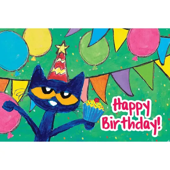 Pete The Cat Happy Birthday Postcards, 30 Per Pack, 6 Packs {2}