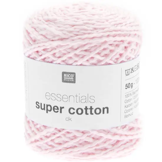Rico Essentials Super Cotton DK - 100% Cotton - #008 Pink {1}