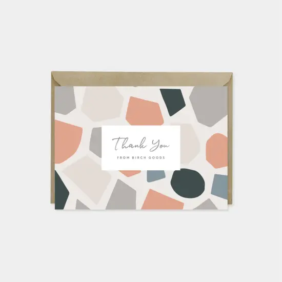 Thank You Card Set, Cut Out Shape {1}