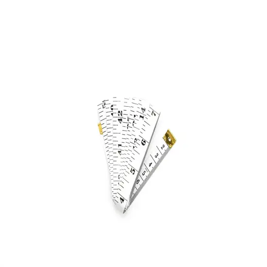 Soft Tape Measure Double Scale Body Sewing Flexible Ruler for Weight Loss Medical Body Measurement Sewing Tailor Craft Vinyl Ruler, Has Centimetre Scale on Reverse Side 60-Inch（White） {4}