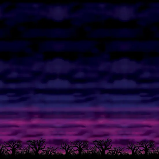 Beistle - Spooky Sky Backdrop - 4' x 30' - 6 Pack {1}