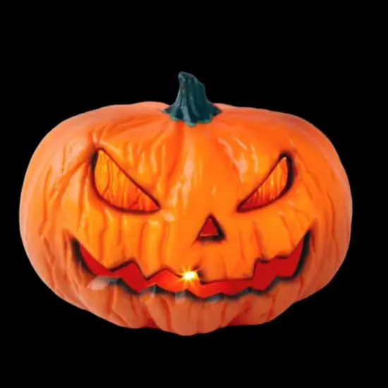 Halloween Jack O Lantern with LED Light-12" {3}