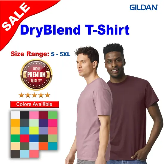 Gildan&reg; DryBlend Crewneck Short Sleeve T-Shirt Orchid {3}