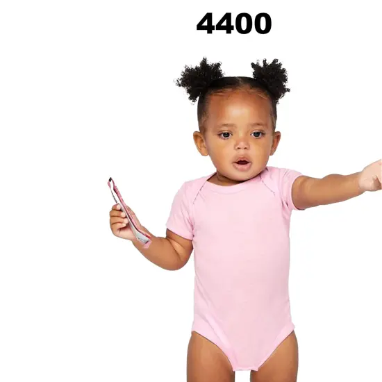 Rabbit Skins&reg; Infant Baby Rib Bodysuit Natural Heather {3}