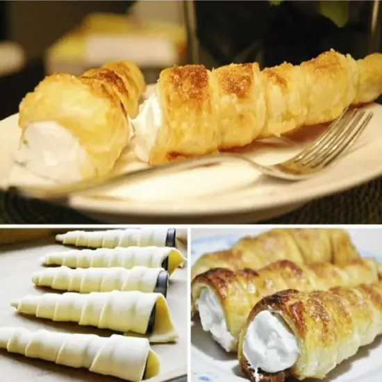 12 Pcs Stainless Steel Pastry Molds Set - Cream Horn & Cannoli Tubes for Baking {4}