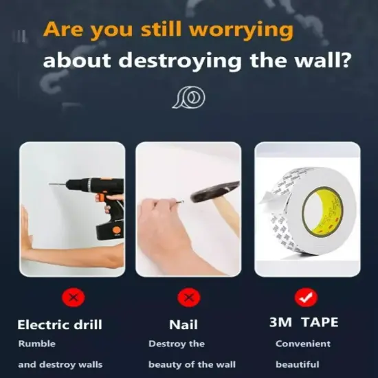 Heavy Duty Double Sided Tape - 0.4 IN*164FT Mounting Tape for Car, Home Office {4}