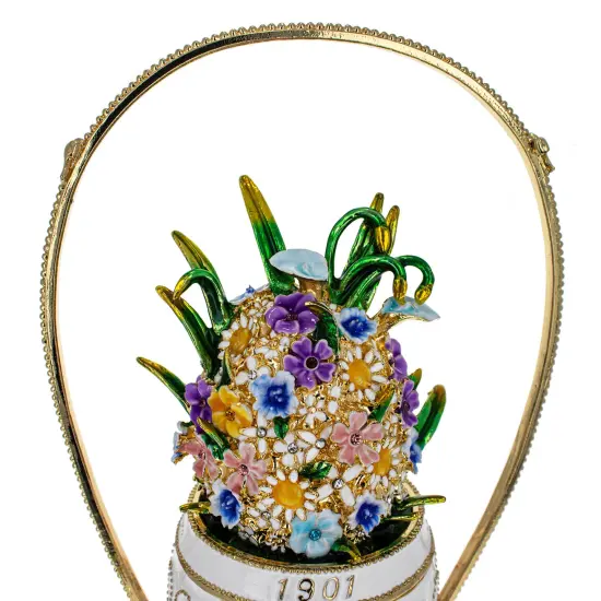 1901 Basket of Flowers Royal Easter Egg {5}