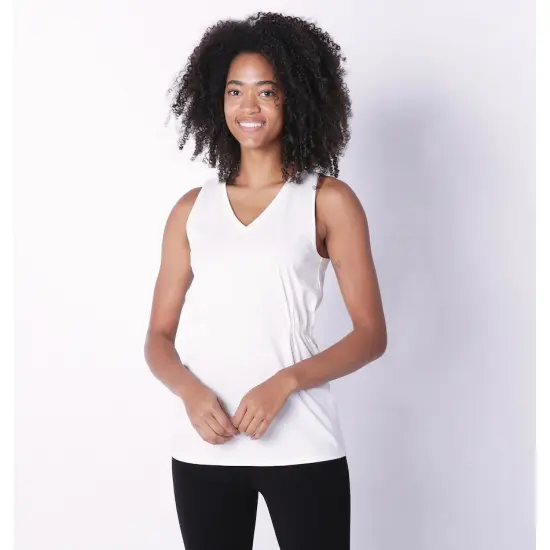 Sport-Tek&reg; Ladies Sleeveless PosiCharge Competitor V-Neck Tee True red {4}