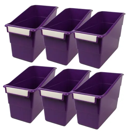 Tattle&reg; Shelf File, Purple, Pack of 6 {1}